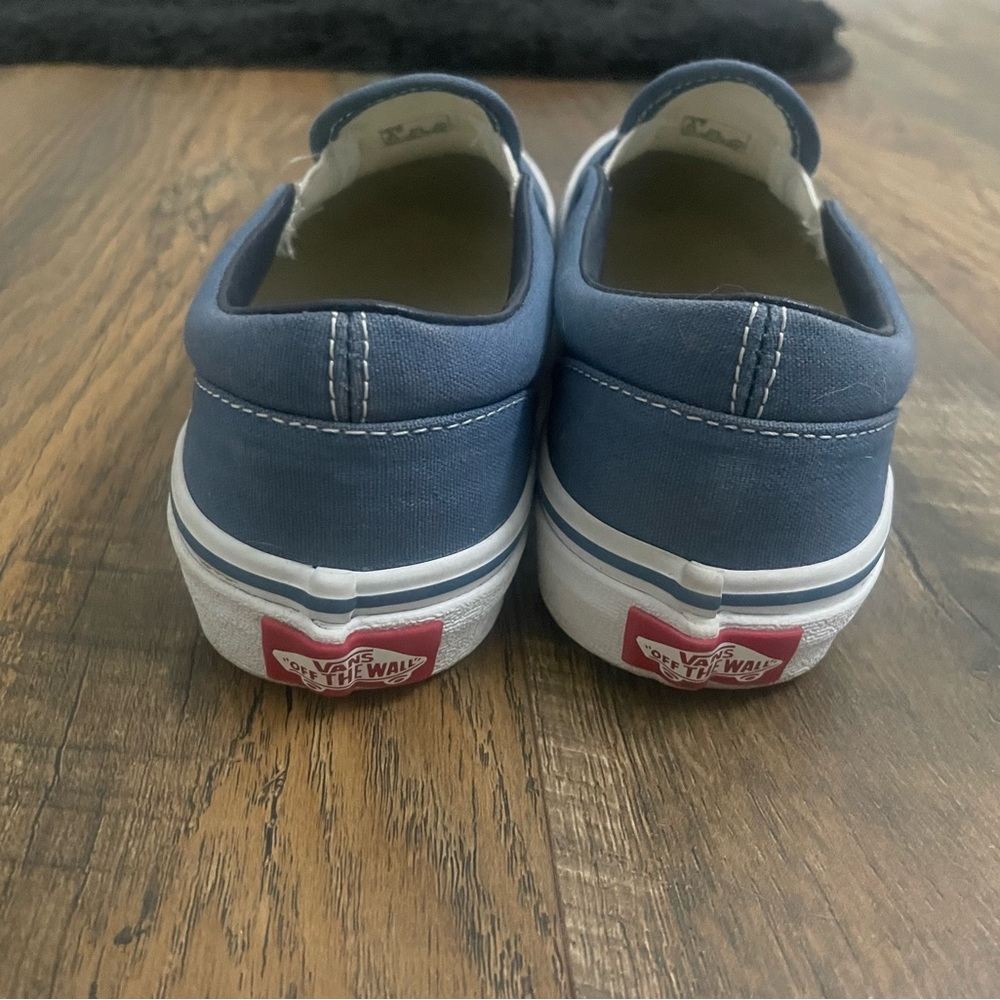 Vans Navy Canvas Slip-Ons - Picture 3 of 5